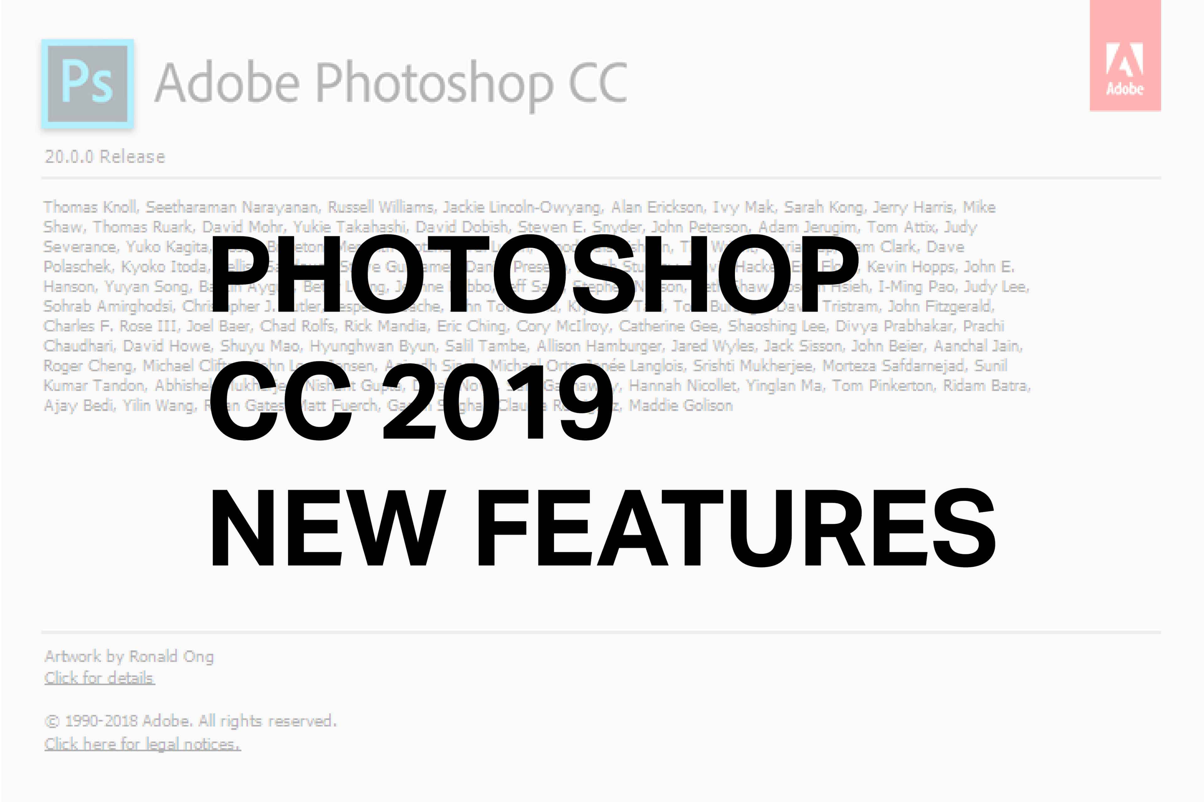 adobe photoshop cc 2019 new features download